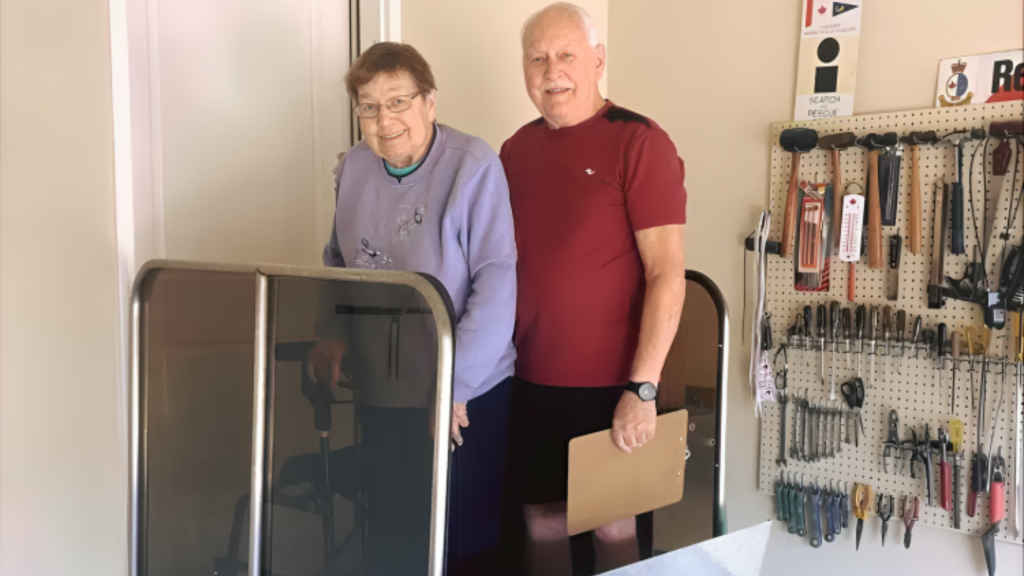 Dr. L Jasper and his Vertical Platform Lift