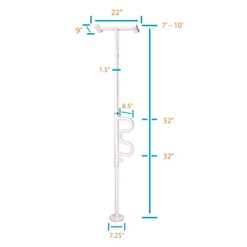 Stander Security Pole & Curve Grab Bar - Image 3