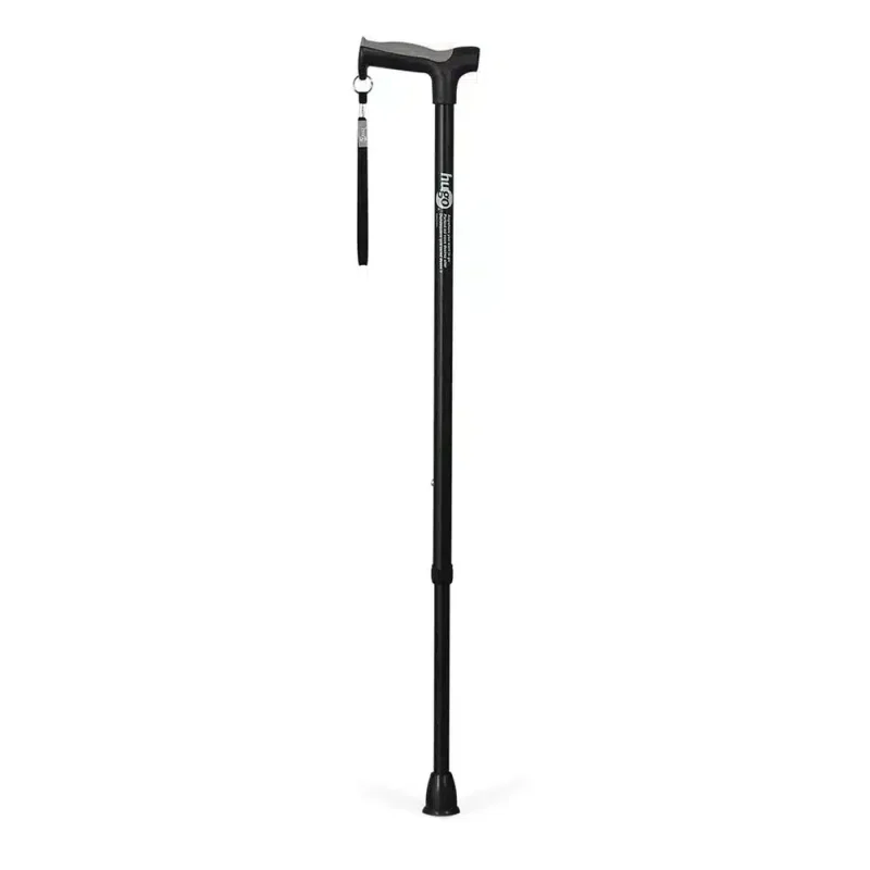 Hugo Adjustable Derby Handle Cane with Reflective Strap