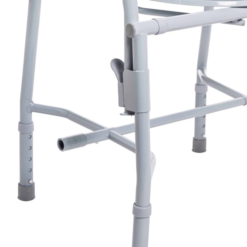 Drive Steel Drop Arm Bedside Commode with Padded Arms - Image 9