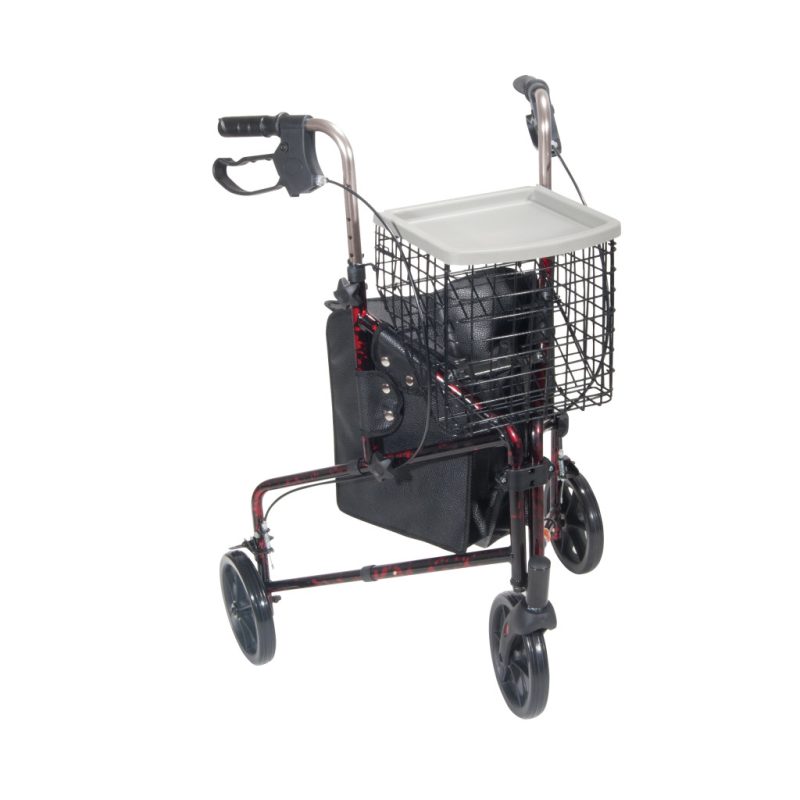Drive 3 Wheel Rollator - Red