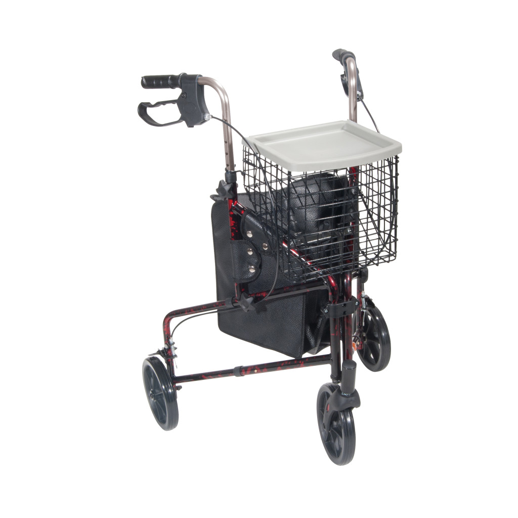 Drive 3 Wheel Rollator - Red
