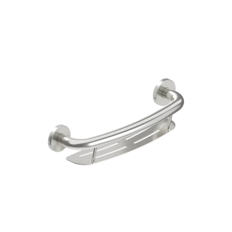 Shampoo Shelf + Grab Bar