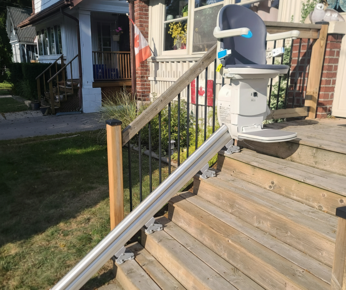 Outdoor Stairlift installed