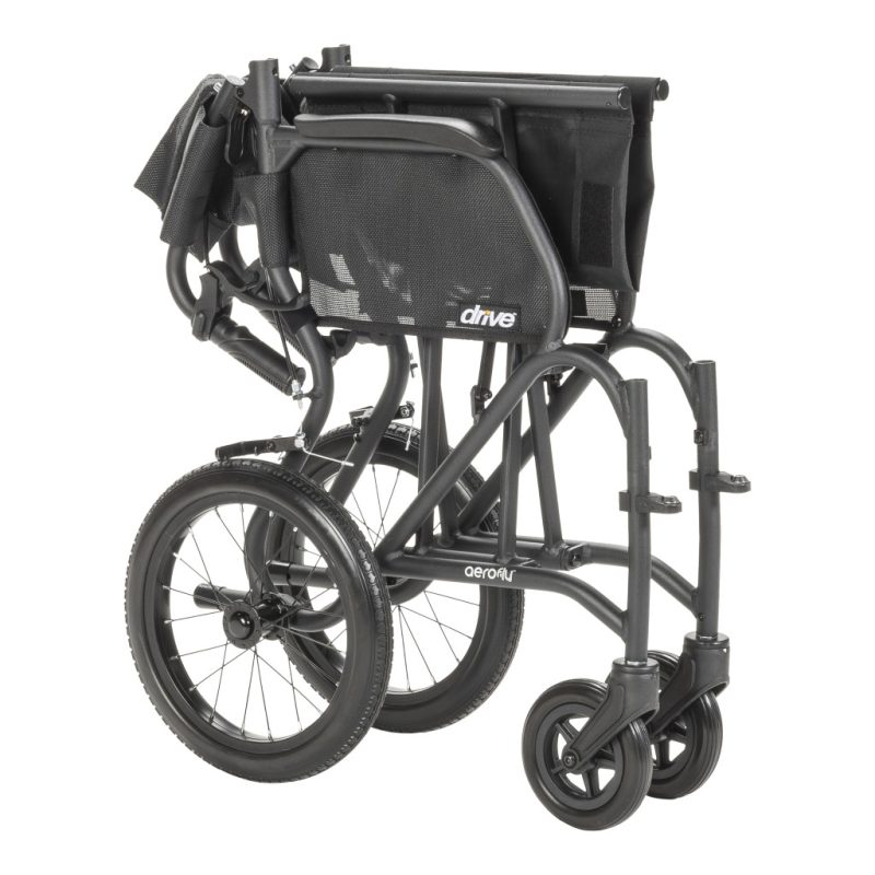 AeroFly™ Ultra-Lite Transport Chair Folded