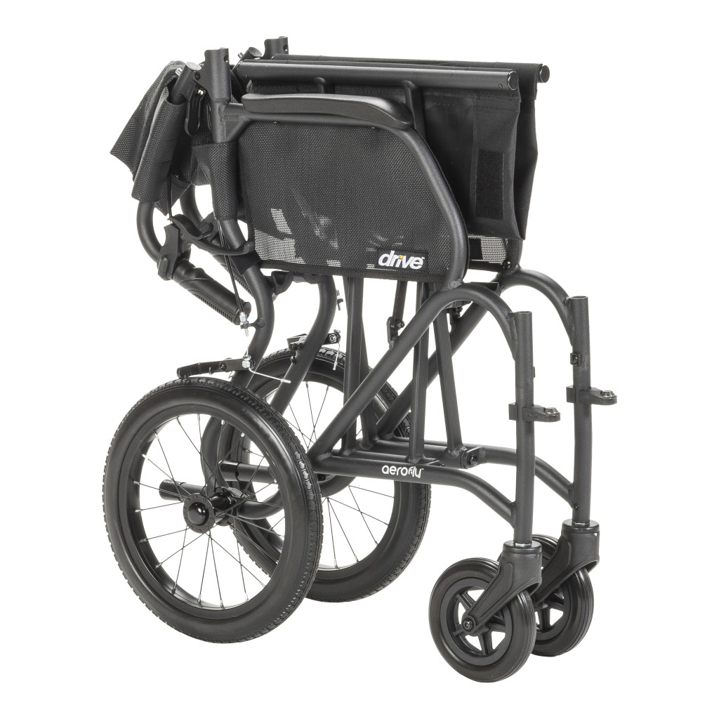 AeroFly™ Ultra-Lite Transport Chair Folded