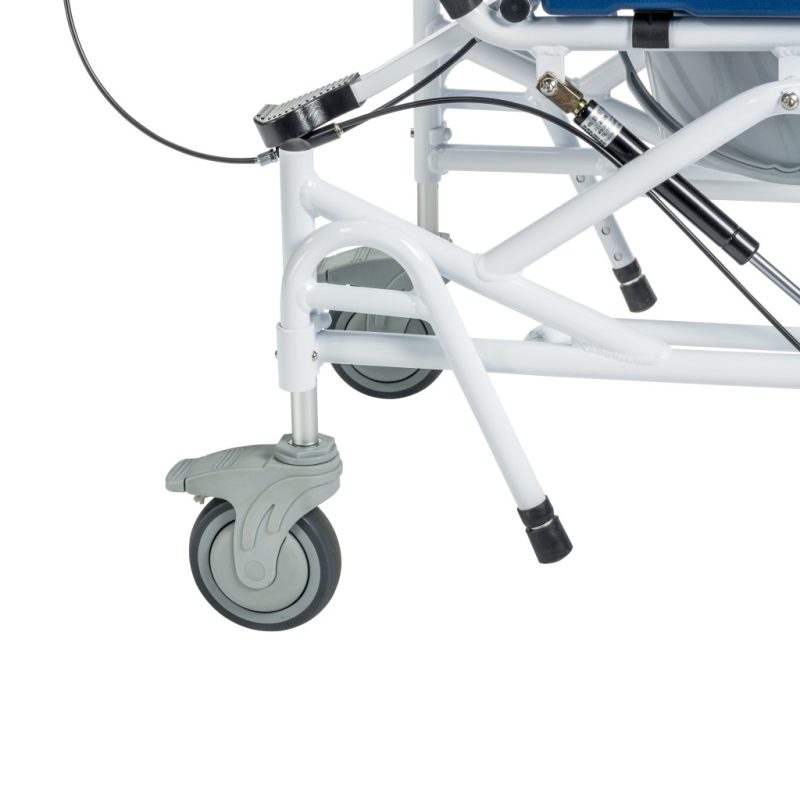 Casters of Tilting Aluminum Rehab Shower Chair Commode