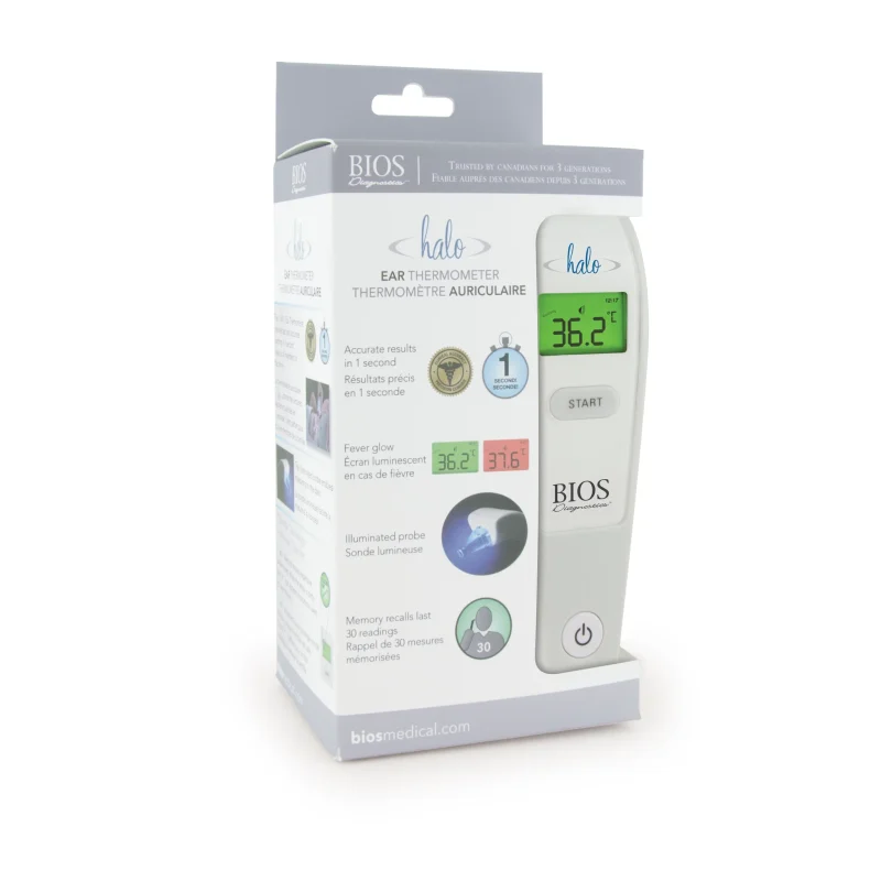 Box of BIOS Halo 1 Second Ear Thermometer